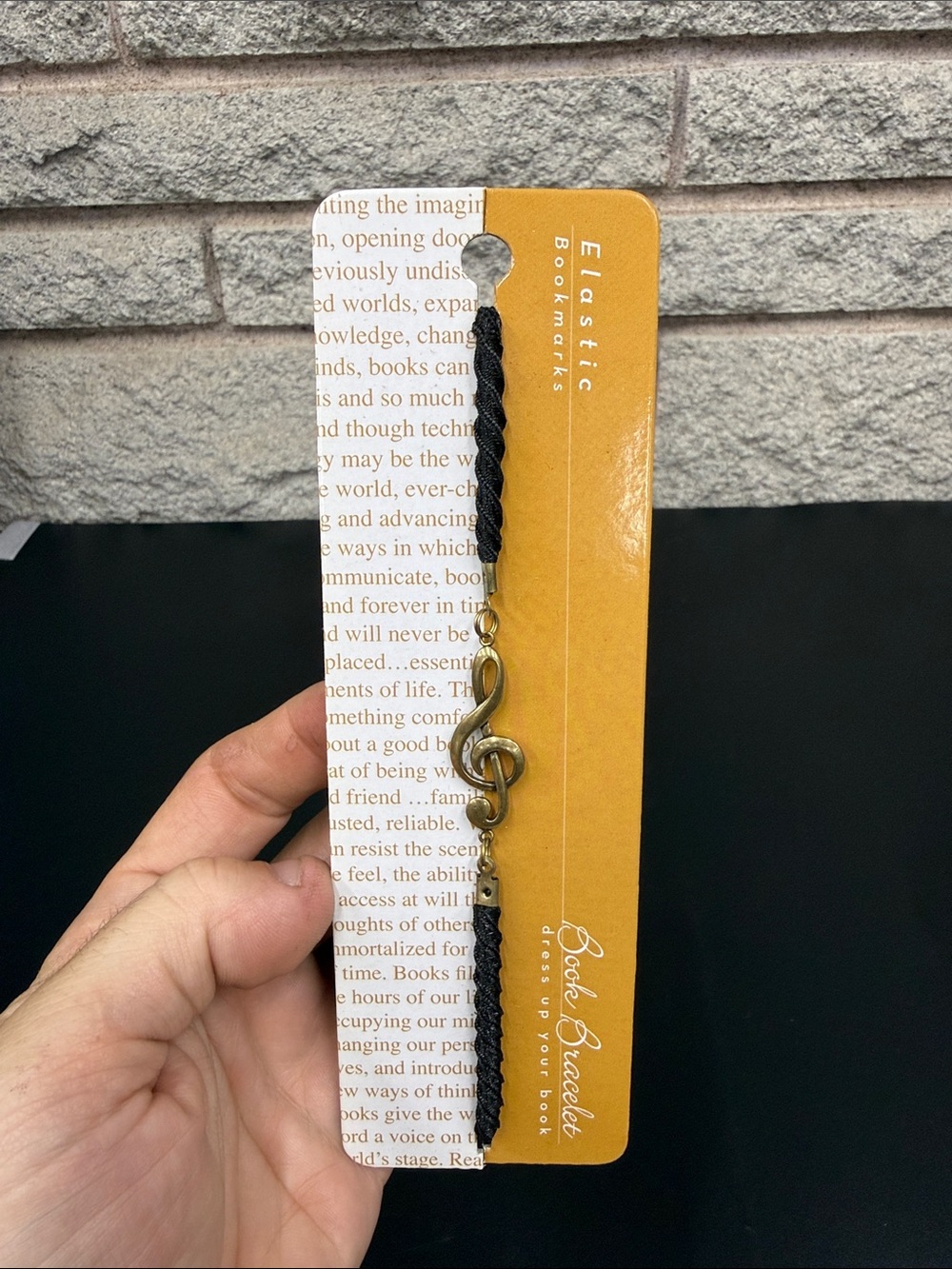 Antioch Publishing Elastic Book Bracelet Bookmark Treble Clef Elastic Treble